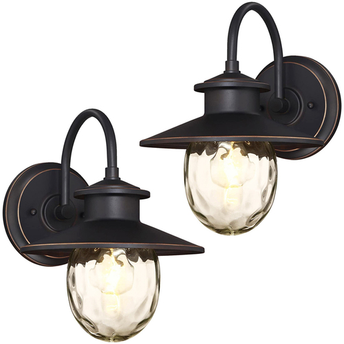 Westinghouse Delmont One-Light Outdoor Wall Fixture 2 Pack