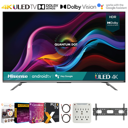 Hisense 55U7G 55` 4K ULED Quantum HDR Smart Android TV 2021 +Movies Streaming Pack