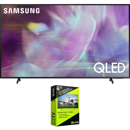 Samsung QN65Q60AA 65 Inch QLED 4K Smart TV 2021 + Premium Warranty Bundle