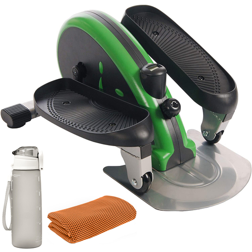 Stamina InMotion Portable Elliptical Compact Trainer Green with Bottle & Towel