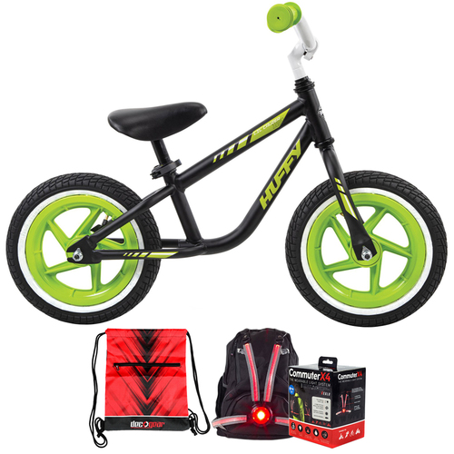 Huffy 22021 Lil Cruzer 12` Balance Bike +Accessories Bundle