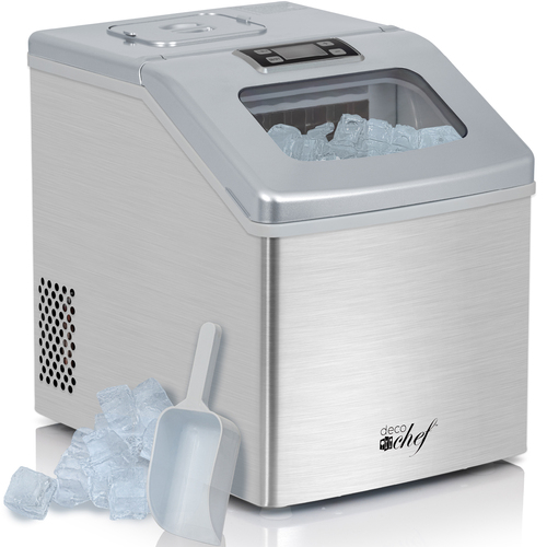 Deco Chef Countertop Portable Ice Maker for Home or Office, 40 lb/Day, Stainless Steel