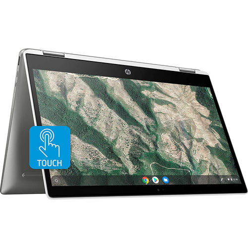 Hewlett Packard Chromebook x360 14` Intel Celeron N4000 4GB RAM Touch Laptop (Open Box)