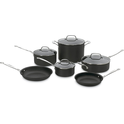 Chef's Classic Nonstick Hard-Anodized 10-Piece Cookware Set (66-10)