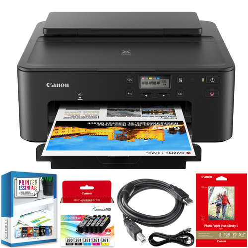 Canon PIXMA TS702 Wireless Printer for Document & Photo Smart Home Alexa Office Bundle