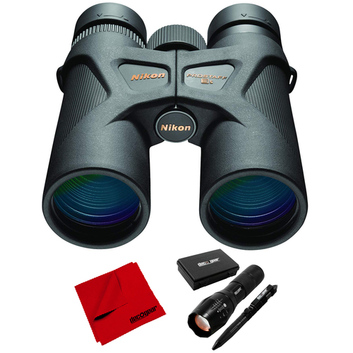 Nikon 16030 Prostaff 3S 8x42 Binoculars w/ Tactical Accessories Bundle