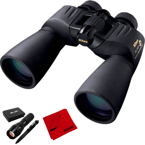 Nikon 16x50mm Action EX Extreme Binoculars Black with Deco Tactical Set & Cloth
