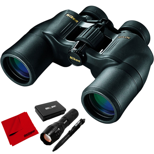 Nikon 8246 ACULON 10x42 Binoculars (A211) with Deco Tactical Set