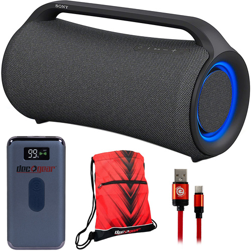 Sony SRSXG500 X-Series Portable Bluetooth Wireless Speaker with Power Bank Bundle