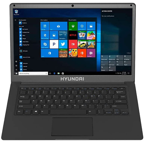 Hyundai HyBook 14.1` Celeron Laptop, 8GB RAM, 128GB SSD, RJ45, Windows 10 - Space Grey