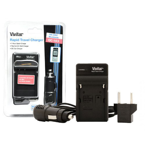 Vivitar AC/DC Battery Charger FOR THE NPBN1  BATTERY