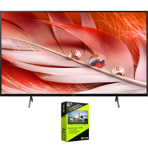 Sony 55` X90J 4K UHD Full Array LED Smart TV 2021 with Premium Warranty Bundle