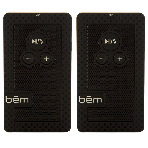 Bem Hands Free Visor Speakerphone and Bluetooth Speaker 2 Pack