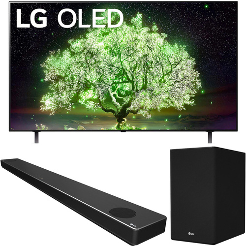 LG OLED65A1PUA 65` A1 Series 4K TV w/ AI ThinQ (2021) Bundle with SN10YG Soundbar