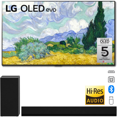 LG OLED65G1PUA 65` OLED evo Gallery TV (2021 Model) Bundle with GX Soundbar