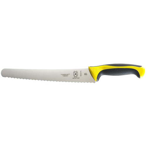 M23210YL Bread Knife, 10-Inch Wavy Edge Wide, Yellow