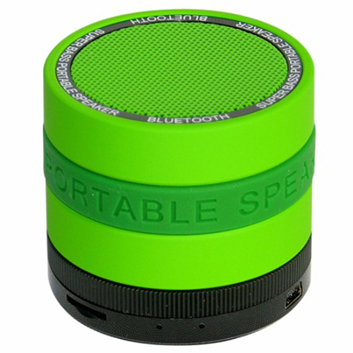 SYN Portable Bluetooth Speaker with 8 Customizable Color Bands - Green Speaker