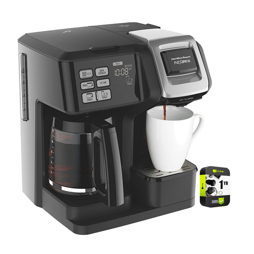 Hamilton Beach FlexBrew 2-Way Brewer Programmable Coffee Maker Black + Warranty