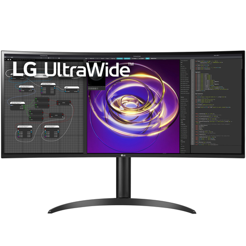 LG 34` Curved 21:9 UltraWide QHD (3440x1440) IPS Display PC Monitor (34WP85C-B)