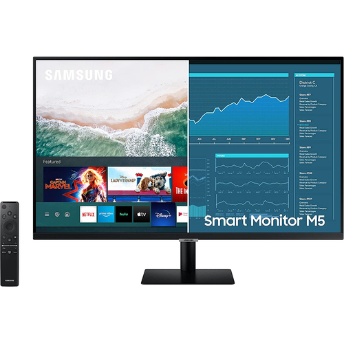 Samsung 32` M5 FHD 1080p Smart PC Monitor and Streaming TV (LS32AM500NNXZA)