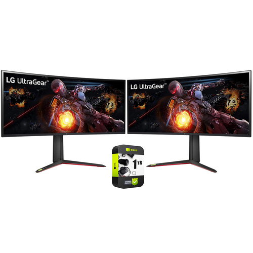 LG 34` UltraGear QHD Nano IPS Curved Gaming Monitor 2 Pack with Warranty