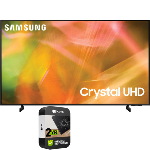 Samsung 75` 4K Crystal UHD Smart LED TV 2021 Renewed + Premium Protection Plan