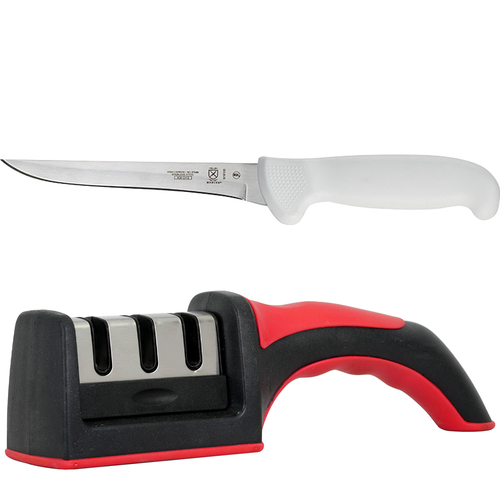 Mercer Cutlery 6` Boning Knife M18100 + Deco Gear Sharp Manual Knife Sharpener