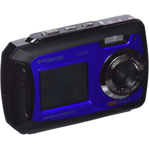 Polaroid IF045 14 MP TFT Dual Display Screen Waterproof Digital Camera - Blue