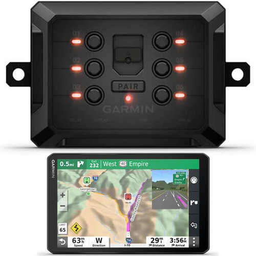 Garmin PowerSwitch 6 Gang Digital Switch Box Bundle with RV 890 GPS Navigator