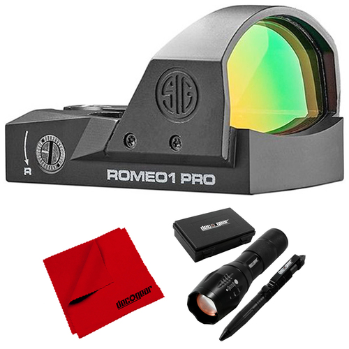 Sig Sauer SOR1P100 ROMEO1PRO 1x30mm Miniature Reflex Red Dot Sight w/ Accessories Bundle