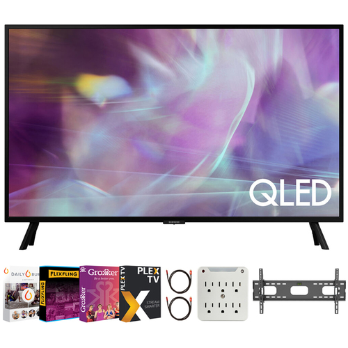 Samsung QN32Q60AA 32 Inch QLED HDR 4K UHD Smart TV 2021 + Movies Streaming Pack
