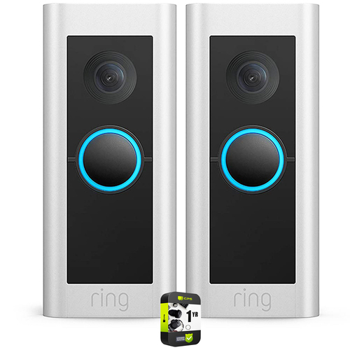 Ring Video Doorbell Pro 2 2 Pack with 1 Year Extended Warranty