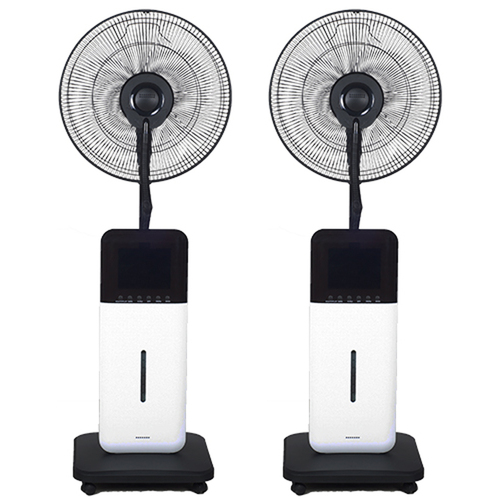 SUNHEAT CZ500 Ultrasonic Dry Misting Fan w/ Bluetooth Technology, White (2-Pack)