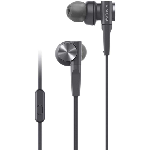 Sony MDR-X55AP In-ear Headphones, Extra Bass, Microphone - Black (MDRXB55AP/B)