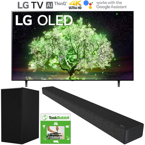 LG 48` A1 Series 4K HDR Smart TV w/ AI ThinQ 2021 + LG SP7Y Soundbar Bundle