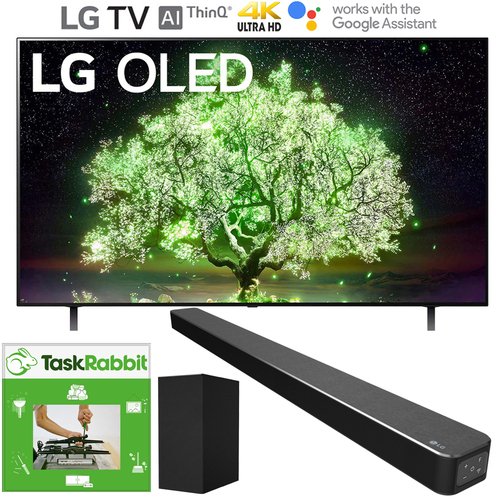 LG OLED55A1PUA 55` A1 Series 4K HDR Smart TV (2021) + LG SN6Y Soundbar Bundle