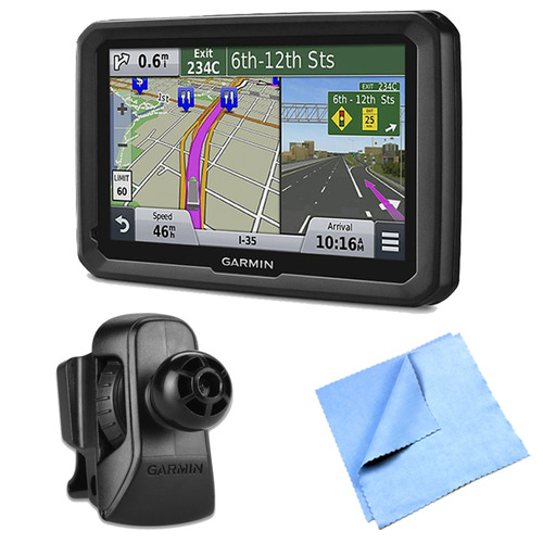 Garmin dezl 570LMT 5` Truck GPS Navigation w Lifetime Map Traffic Air Vent Mount Bundle