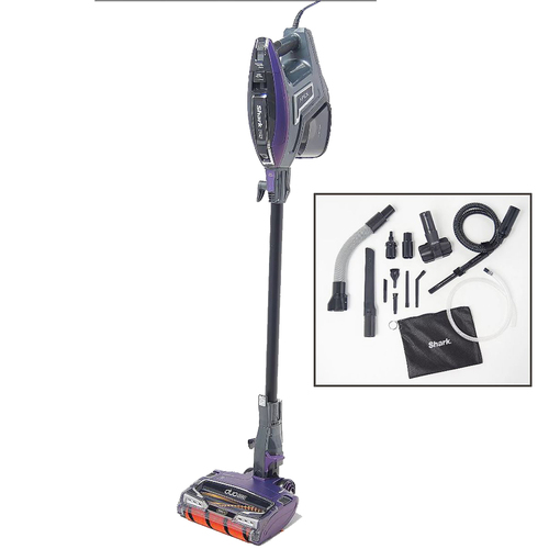 Shark APEX Corded Stick Vacuum with DuoClean and Self-Cleaning  Plum -Factory Renewed