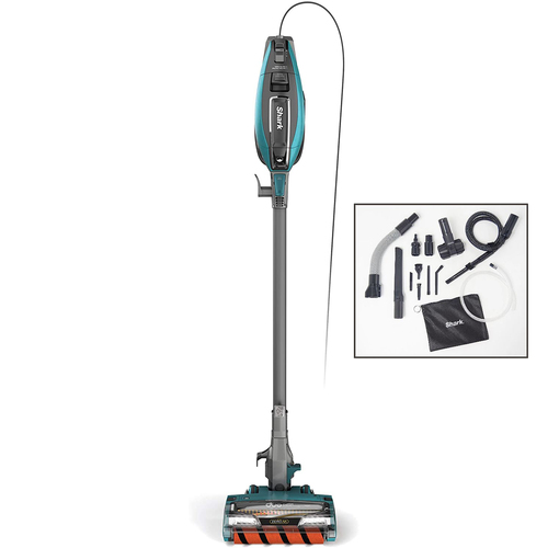 Shark APEX Corded Stick Vacuum with DuoClean and Self-Cleaning  Blue -Factory Renewed