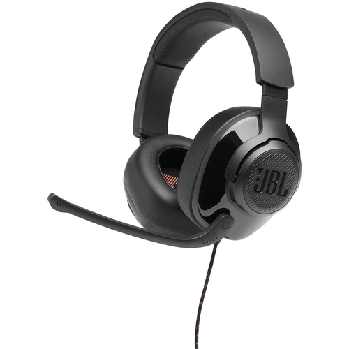 JBL Quantum 200 Wired Over-Ear Gaming Headset, Flip-Up Mic - JBLQUANTUM200BLKAM