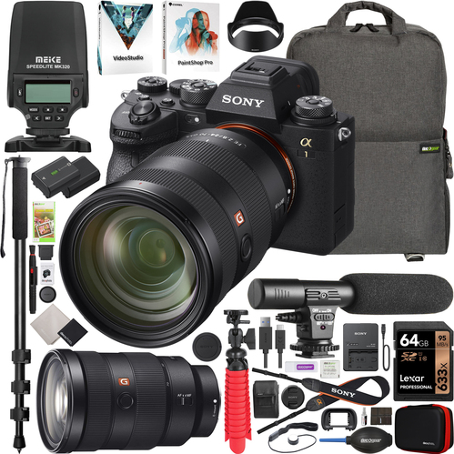 Sony Alpha 1 Full Frame Mirrorless Camera Kit + 24-70mm GM Lens SEL2470GM Pro Bundle