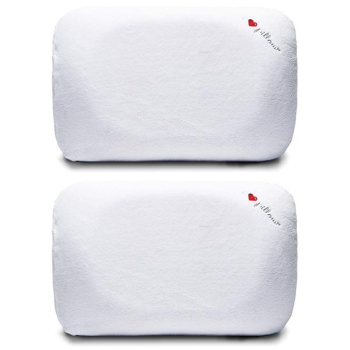 I Love Pillow Traditional Queen-Size Contour Pillow with Memory Foam Core 2 Pack