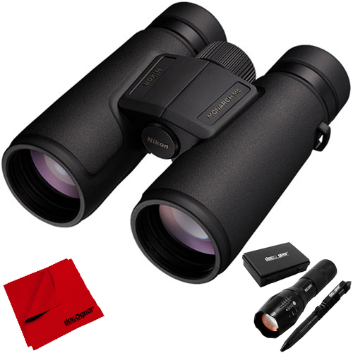 Nikon Monarch M5 10X42 Binoculars w/ 10x Magnification Power + Deco Tactical Set
