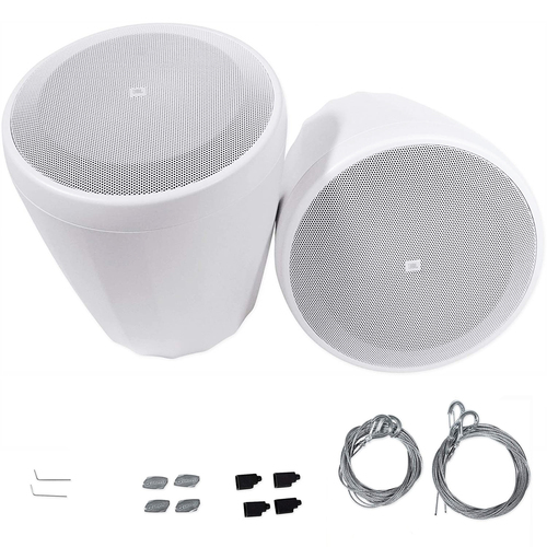 JBL 5.25` Extended Full-Range Pendant Speakers (Pair), White - C65P/T-WH
