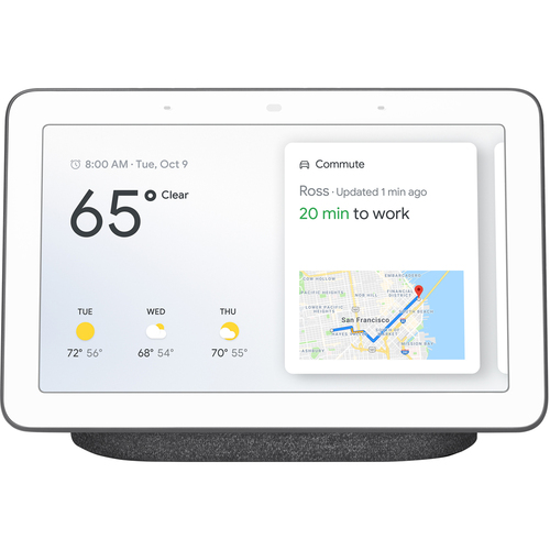Google Nest Hub with Google Assistant (GA00515-US) - Charcoal - Open Box