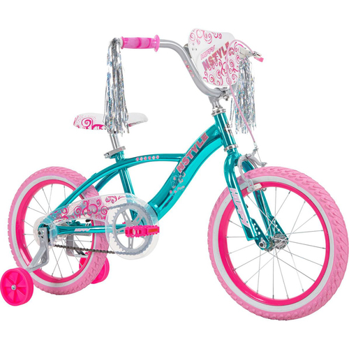 Huffy N Style Girls' Bike, Blue, 16-inch, 21830 - Open Box