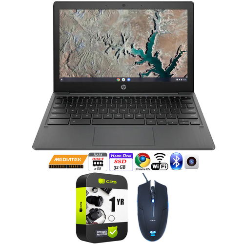 Hewlett Packard Chromebook 11.6` MediaTek MT8183 4GB/32GB SSD Laptop + Protection Pack + Mouse