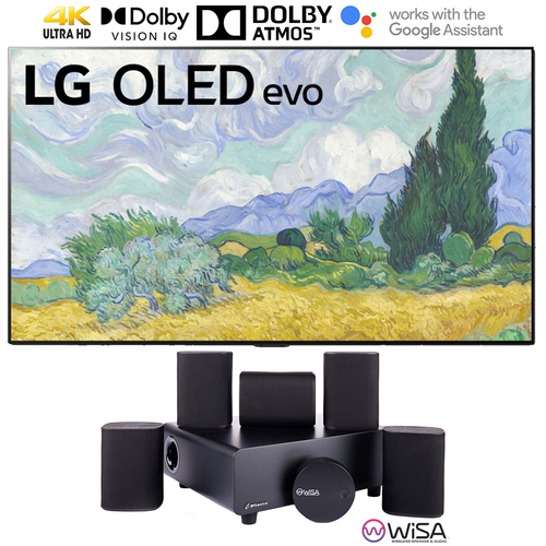 LG 77 Inch OLED evo Gallery TV 2021 + Platin Speaker System w/ WiSA Technology