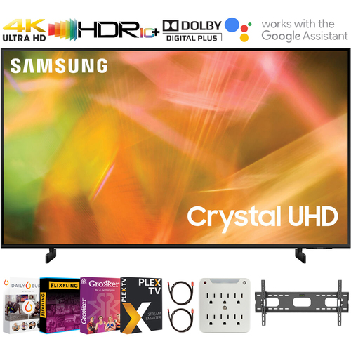 Samsung 85` 4K Crystal UHD Smart LED TV 2021 + Movies Streaming Pack