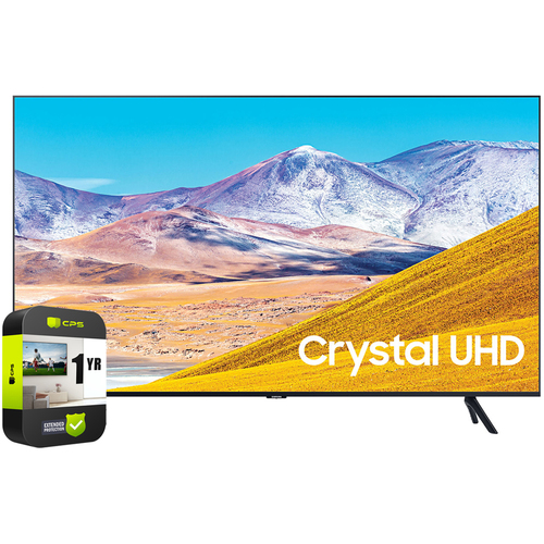 Samsung UN50TU8000FXZA 50` 4K UHD Smart LED TV 2020 Model + Extended Warranty